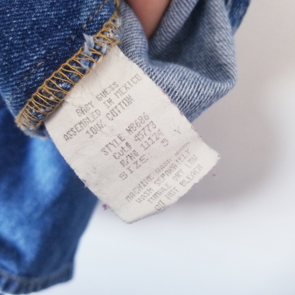 Vintage 90's GUESS Overalls Youth Size 5 - Picture 5 of 5